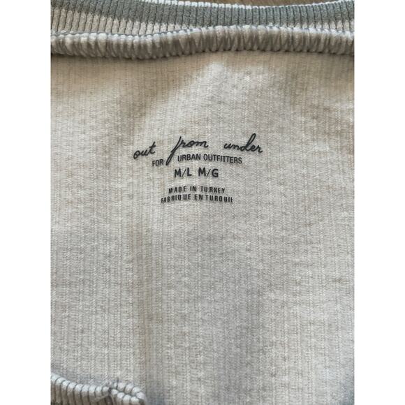 Out from Under Top Women’s M/L Cream Cropped Ribbed Urban Outfitters Summer - Picture 2 of 3